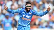 Jadeja celebrates after taking a wicket